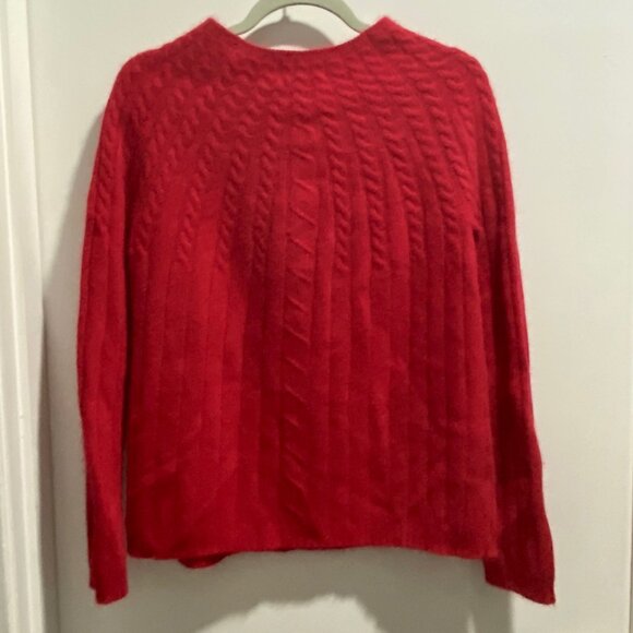 Vintage Angora Fuzzy Fluffy Y2K Quiet Luxury Preppy Sporty Japan Made Sweater M - Picture 5 of 8